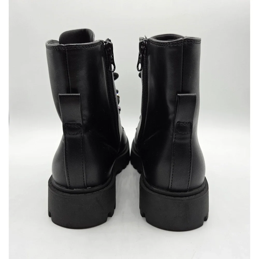 N/A black faux
